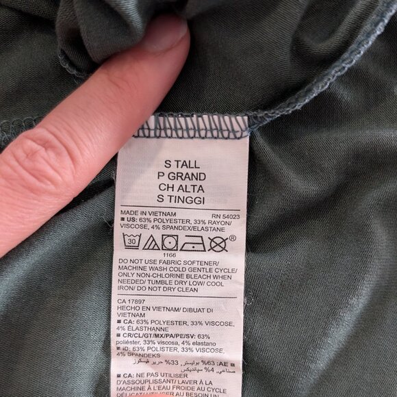 Old Navy UltraLite cross back sleeveless tank top green size small Tall - Picture 10 of 16